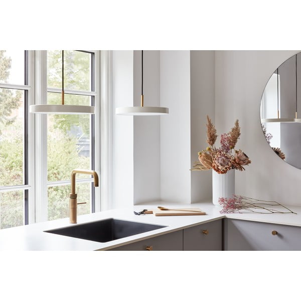 Balta LED piekaramā lampa no metāla ø 31 cm Asteria Mini – UMAGE-image-1