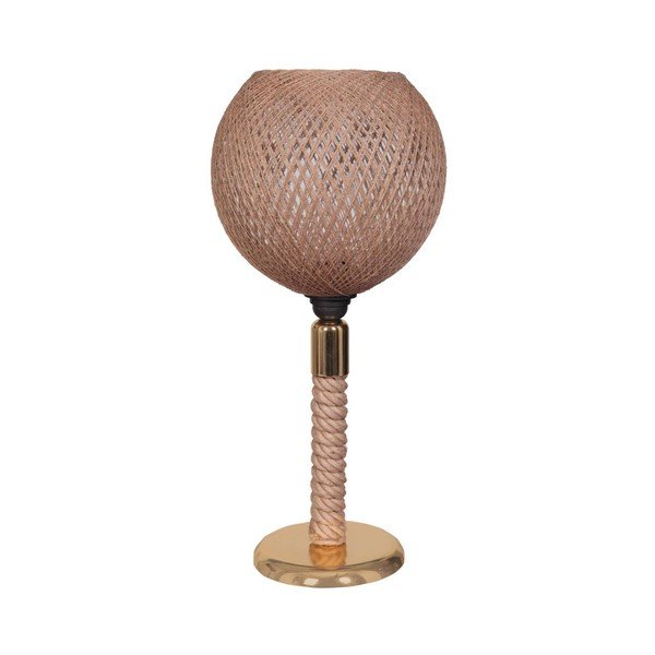 Bēša/zelta krāsa galda lampa Rope – Magenta Home