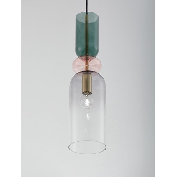 Zelta krāsas stikla piekaramā lampa ø 11 cm Murano – Nova Luce-image-1