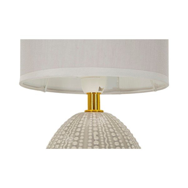 Gaiši pelēka keramikas galda lampa ar auduma abažūru (augstums 30,5 cm) Flavi – Mauro Ferretti-image-4