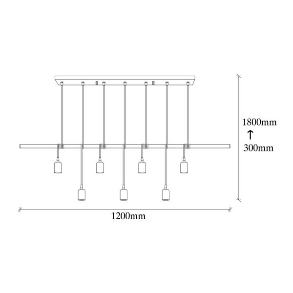 Melna metāla griestu lampa Opviq lights Vincent-image-2