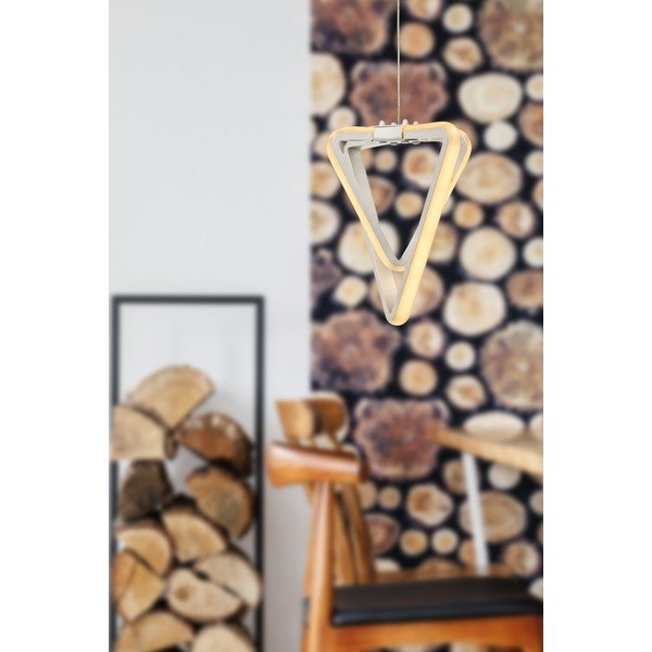 Balta metāla LED piekaramā lampa ø 20 cm Baris – Squid Lighting-image-1