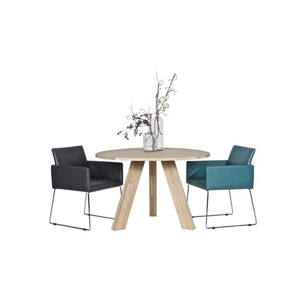 Ēdamgalds no ozolkoka WOOOD Rhonda, ø 129 cm-image-3