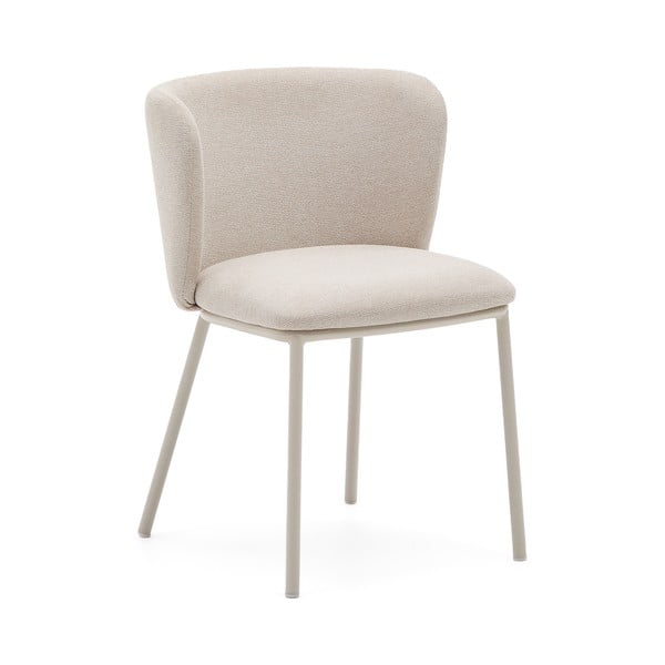 Bēšs polsterēts ēdamistabas krēsls Ciselia – Kave Home