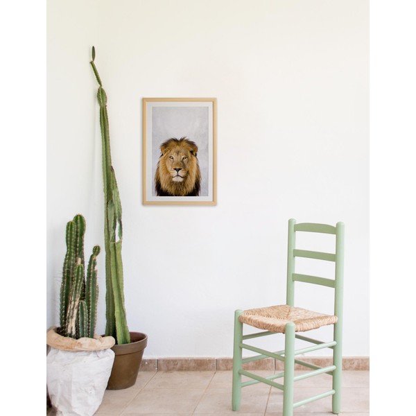 Sienas glezna rāmī Surdic Lion, 30 x 40 cm-image-1