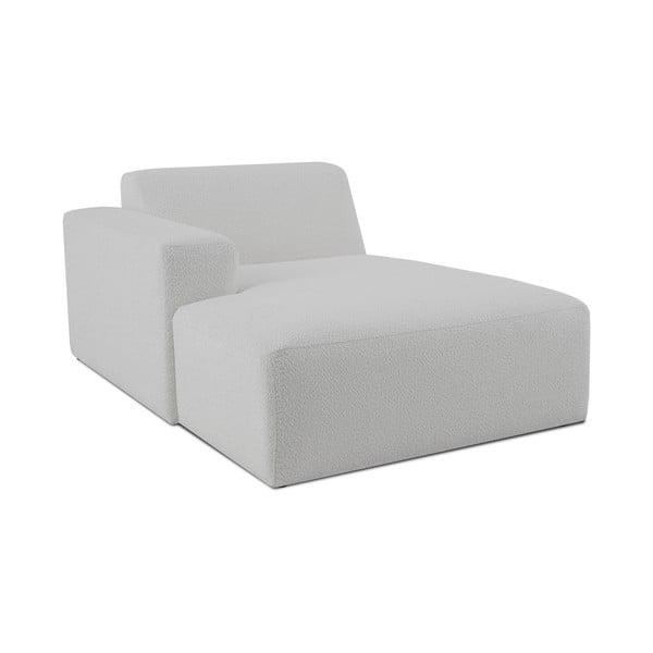 Balts modulārais dīvāns no buklē auduma (ar kreiso stūri) Roxy – Scandic-image-1