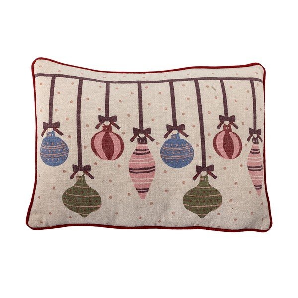 Kokvilnas dekoratīvais spilvens ar Ziemassvētku motīvu 35x50 cm Ornamentia – Bloomingville