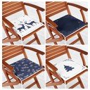 Sēdekļa spilveni ar Ziemassvētku motīvu (4 gab.) 40x40 cm Blue Christmas – Mila Home
