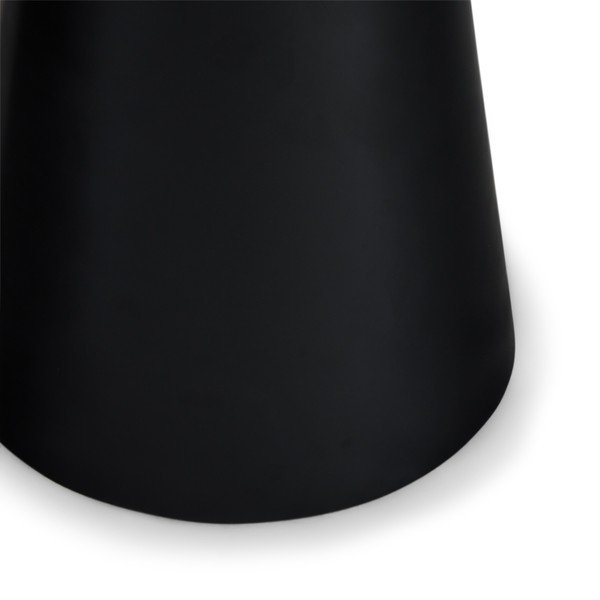 Melns/tumši pelēks žurnālgaldiņš ar marmora imitācijas galda virsmu ø 45 cm Tango – Furnhouse-image-1