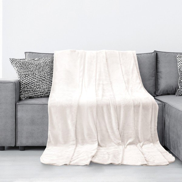 Krēmkrāsas mikrošķiedras sega AmeliaHome Tyler, 70 x 150 cm-image-1