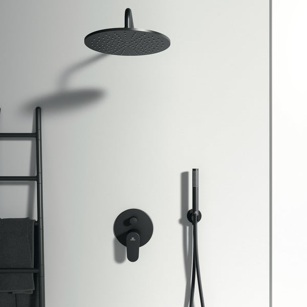 Matēti melns jaucējkrāns vannai/iebūvēts Silk Black – Ideal Standard-image-2