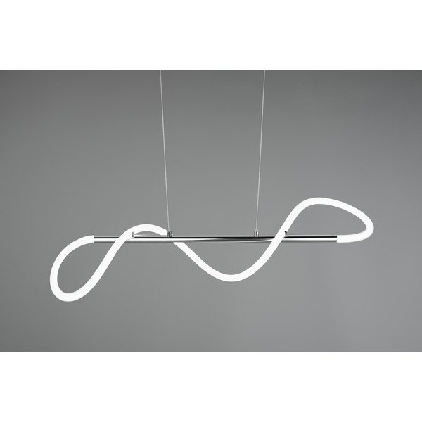 Sudraba krāsas metāla LED piekaramā lampa ar regulējamu spilgtumu Argos – Reality-image-4