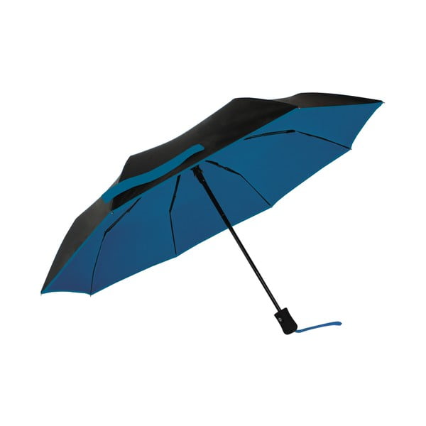 Melns un zils vējdrošs lietussargs ar UV aizsardzību Ambiance, ⌀ 97 cm