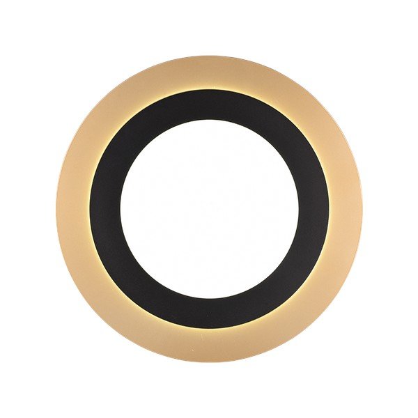 Melna/zelta krāsas LED griestu lampa ar regulējamu spilgtumu ø 45 cm Morgan – Trio-image-2