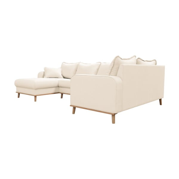 Krēmkrāsas stūra dīvāns (kreisais stūris) Beata – Ropez-image-2