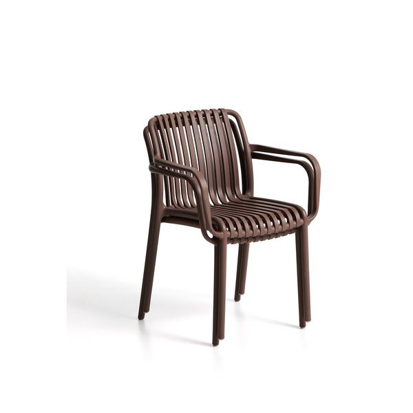 Brūns plastmasas dārza krēsls Isabellini – Kave Home-image-4