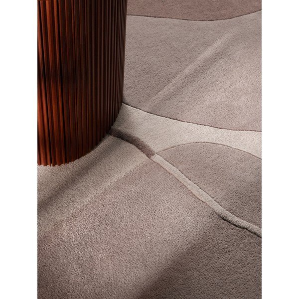 Brūns/bēšs vilnas apaļš paklājs ø 160 cm Virelle – Villeroy&Boch-image-3