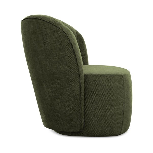 Zaļš atpūtas krēsls no šenila auduma Keloa – Makamii-image-2