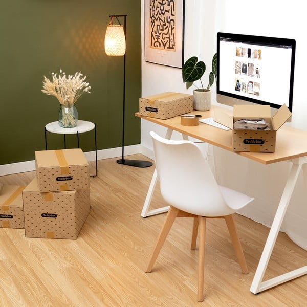 2 smilškrāsas uzglabāšanas kastu komplekts Compactor Teddy, 42 x 30 cm-image-1