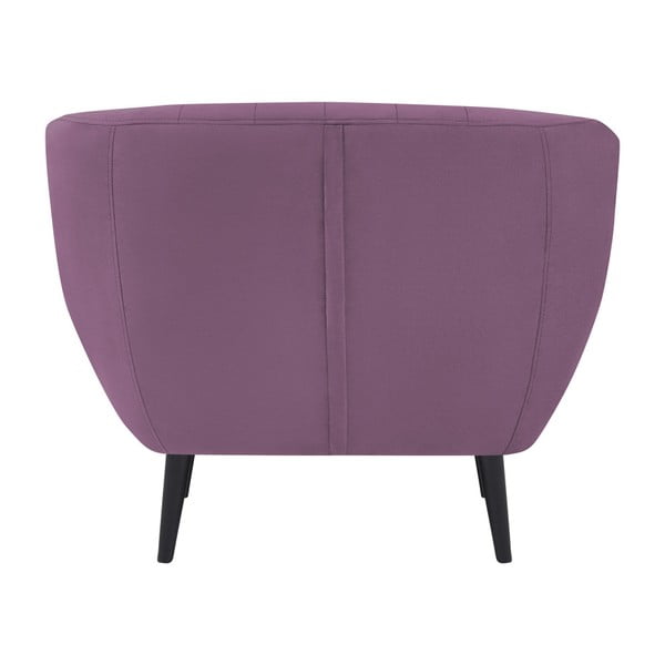 Violets krēsls Mazzini Sofas Toscane, melnas kājas-image-2