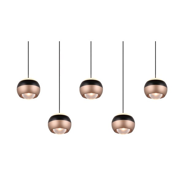 Melna/vara krāsas LED piekaramā lampa ar metāla abažūru Orbit – Trio Select-image-2