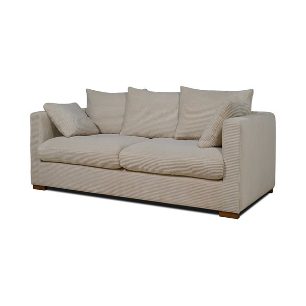 Bēšs velveta dīvāns 175 cm Comfy – Scandic-image-2