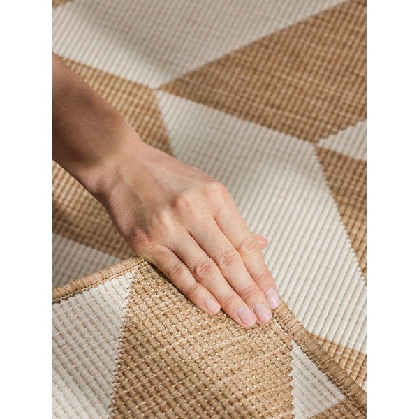 Krēmkrāsas/dabīga toņa iekštelpu un āra paklājs 120x170 cm Haringey Terrick – Ted Baker-image-4