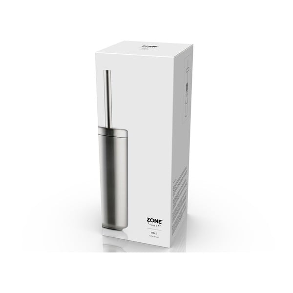 Matētas sudraba krāsas nerūsējošā tērauda tualetes birste Ume – Zone-image-3