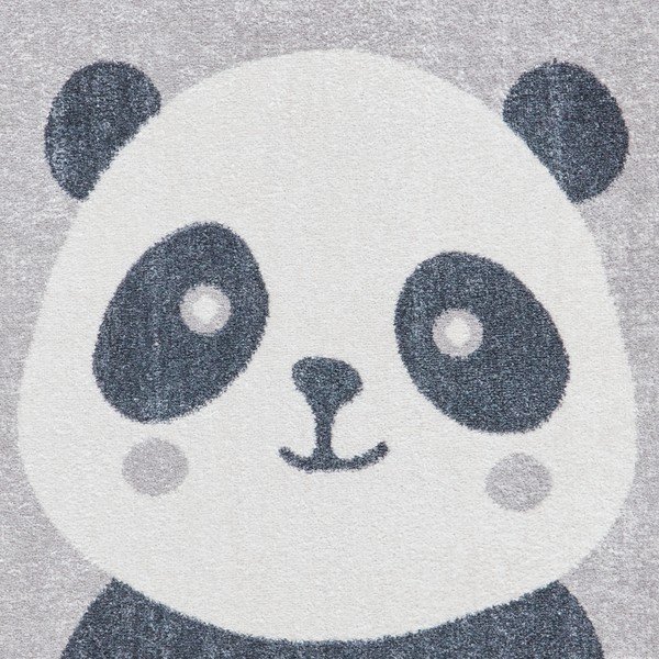 Gaiši pelēks bērnu paklājs 80x150 cm Vida Kids Panda – Think Rugs-image-2