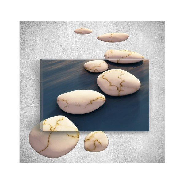 3D sienas glezna Mosticx Pebbles, 40 x 60 cm