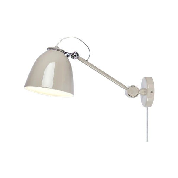 Pelēkbēša sienas lampa ar vadu Tilt – Markslöjd