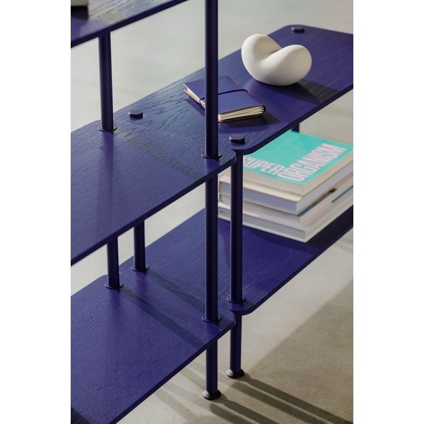 Zils plaukts ar ozolkoka imitāciju 80x90,5x35 cm Teidi – noo.ma-image-3