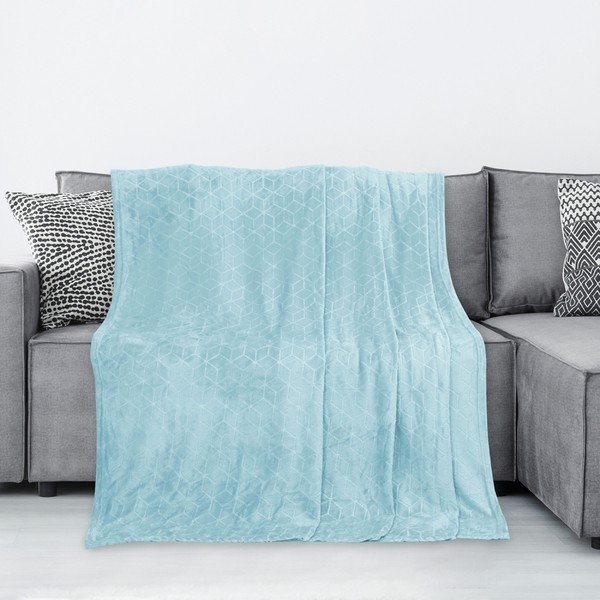 Gaiši zila mikrošķiedras sega DecoKing Nessa, 210 x 170 cm-image-2