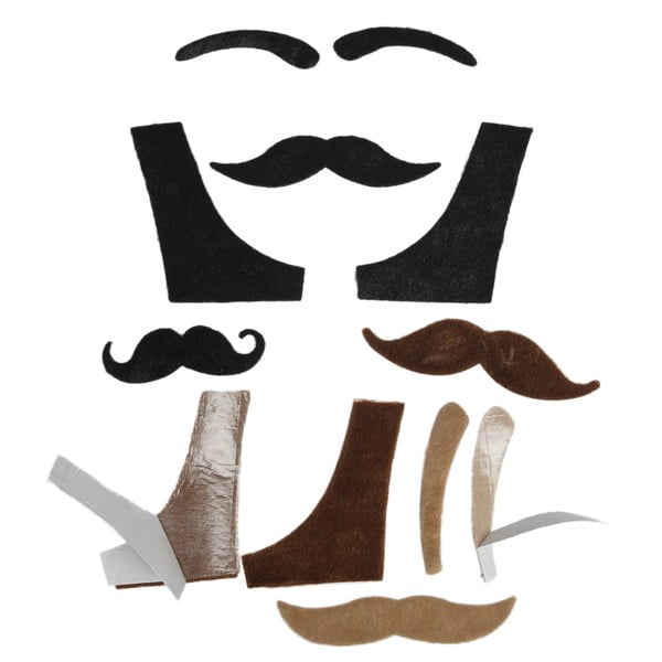 Rex London Moustache Frizētava uzlīmju komplekts