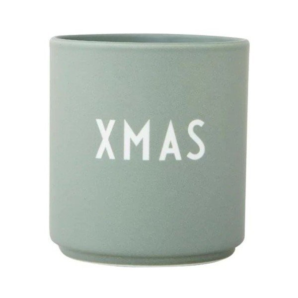 Zaļa porcelāna imitācijas krūze Design Letters Favourite, 0,25 l