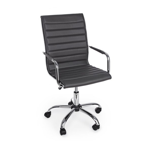 Tumši pelēks mākslīgās ādas biroja krēsls Perth – Yes Everyday