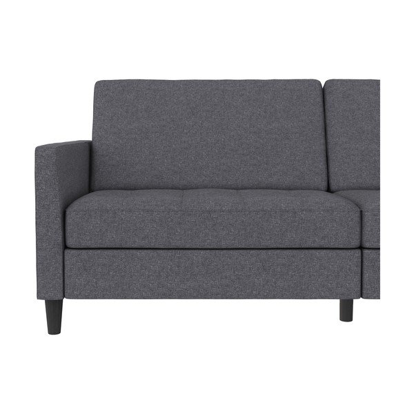Pelēks salokāms dīvāns 86 cm Presley – Støraa-image-1