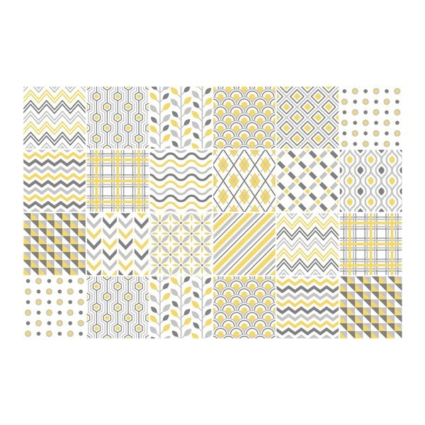 24 sienu uzlīmju komplekts Ambiance Scandinavian Tiles Stockholm, 10 x 10 cm-image-2