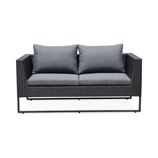 Pelēks dārza mēbeļu komplekts no mākslīgās rotangpalmas Bonami Essentials Diamond-image-4