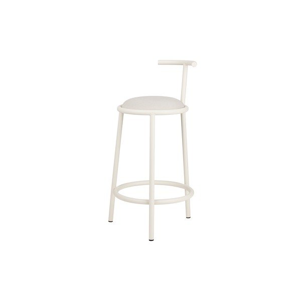 Bēšs metāla bāra krēsls (sēdekļa augstums 68 cm) Hogo – noo.ma