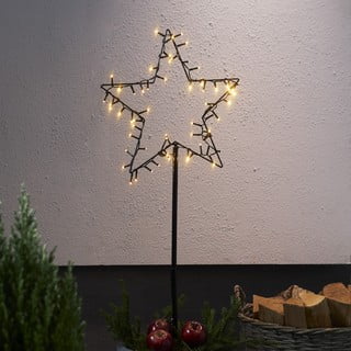 Melns Ziemassvētku gaismas dekors Spiky – Star Trading