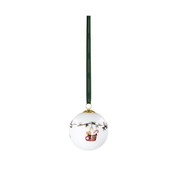 Porcelāna ar rokām apgleznots Ziemassvētku eglītes rotājums ø 6 cm Hammershøi Christmas – Kähler Design