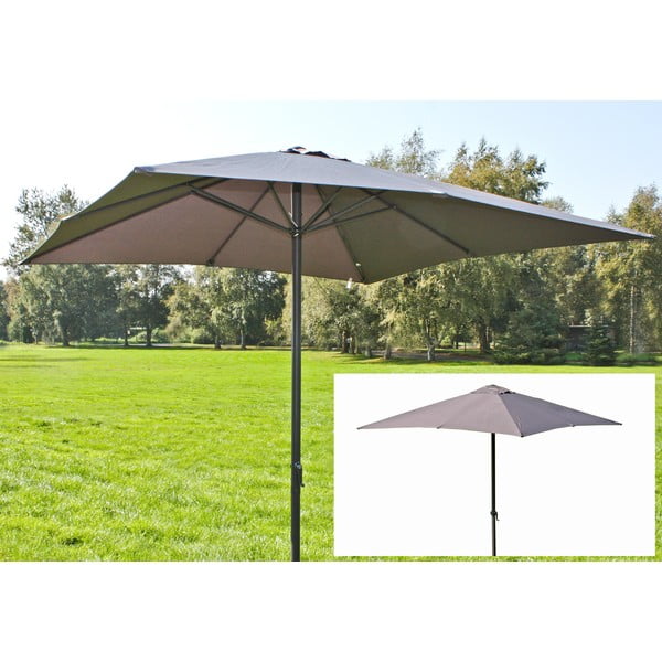 Pelēks saulessargs 240x251 cm – Garden Pleasure