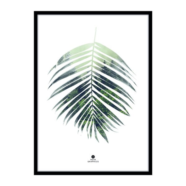 Plakāts ar rāmi 50x70 cm Palm Leaf – Malerifabrikken