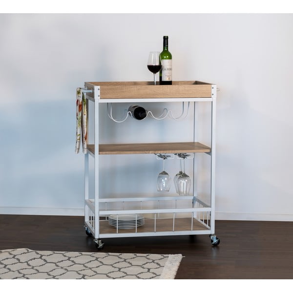 Servēšanas galds uz riteņiem 40x80 cm Rustico – Wenko-image-2