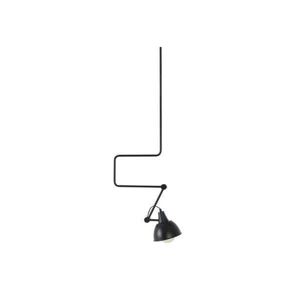 Melna piekaramā lampa ar metāla abažūru 60x60 cm Coben – CustomForm