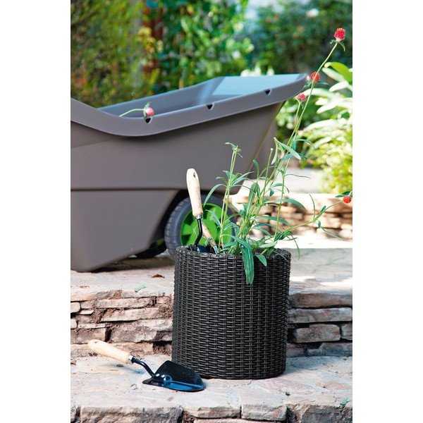 Plastmasas puķu pods ø 28 cm Cylinder – Keter-image-1
