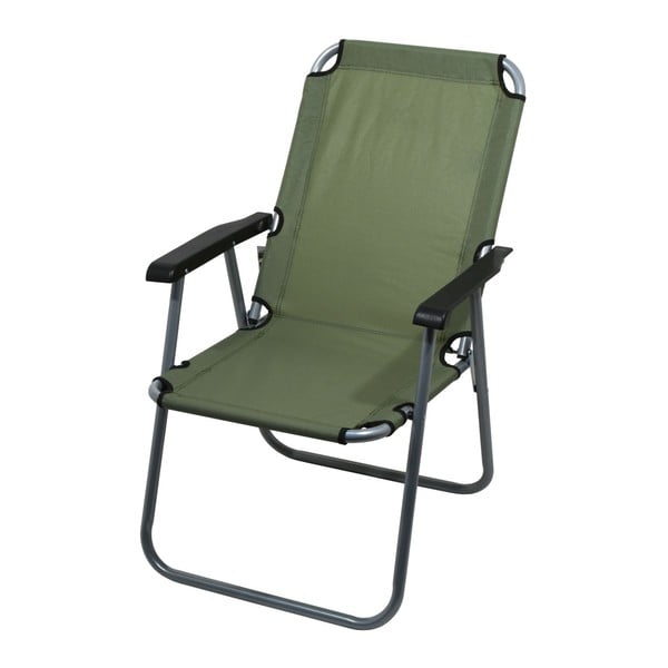Tumši zaļš saliekamais kempinga krēsls Cattara Lyon