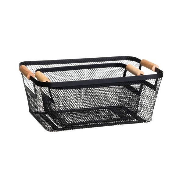 Stiepļu metāla uzglabāšanas grozi (2 gab.) 33x21x14 cm – Casa Selección-image-1