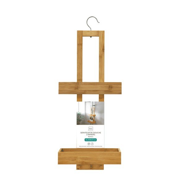 Dabīga toņa bambusa piekarināms vannas istabas plaukts Hanoi – douceur d'intérieur-image-3